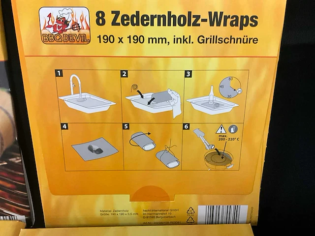 Bbqdevil cederhouten wraps (36x) - afbeelding 3 van  4