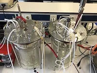 B.braun biotech 10 liter biostat b-dcu twin bioreactor opstelling - afbeelding 9 van  26