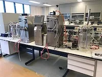 B.braun biotech 10 liter biostat b-dcu twin bioreactor opstelling