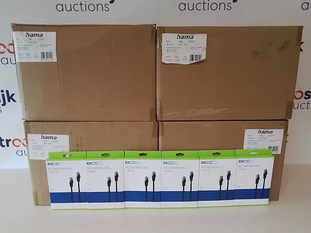 Bcc netwerkkabel cat6 1.5 meter zwart (192x) - afbeelding 1 van  5