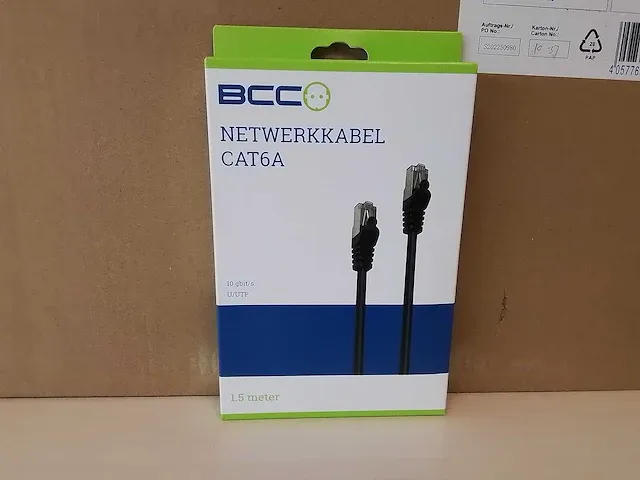 Bcc netwerkkabel cat6 1.5 meter zwart (192x) - afbeelding 2 van  5