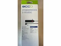 Bcc stekkerdoos 3-voudig - schakelaar - zwart - afbeelding 4 van  5