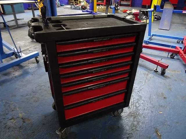 Bd kraft tools - gereedschapswagen met inhoud - afbeelding 1 van  7