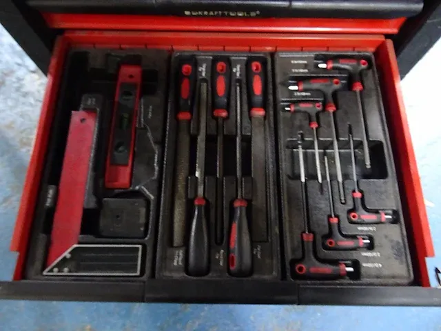 Bd kraft tools - gereedschapswagen met inhoud - afbeelding 5 van  7