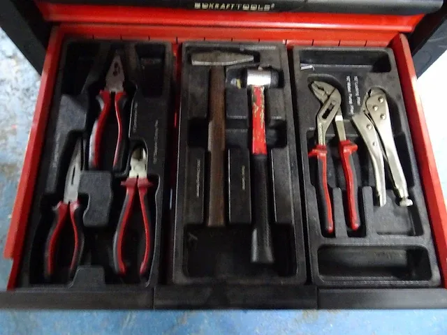 Bd kraft tools - gereedschapswagen met inhoud - afbeelding 6 van  7