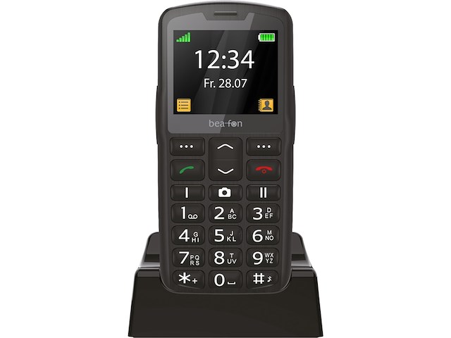 Bea-fon sl260 mobiele telefoon zwart/zilver - afbeelding 1 van  5