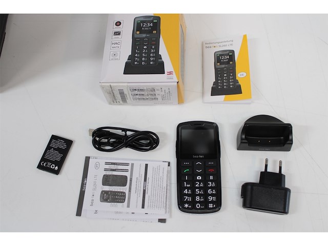 Bea-fon sl260 mobiele telefoon zwart/zilver - afbeelding 5 van  5