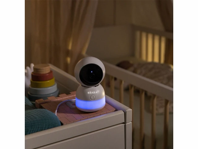 Béaba zen night light babyfoon met camera en app met nachtlampje 360 camera wit - afbeelding 2 van  4