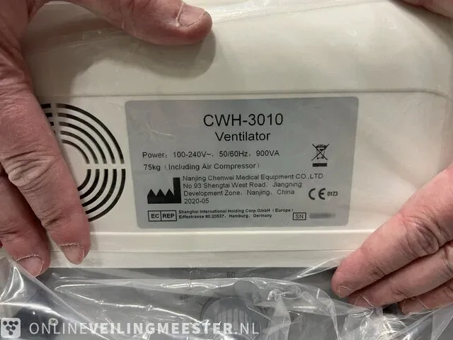 Beademingsapparaat nanjing chenwei, cwh-3010 - afbeelding 8 van  9
