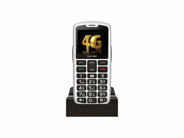 Beafon sl260 4g gsm telefoon voor senioren zilver - afbeelding 2 van  4