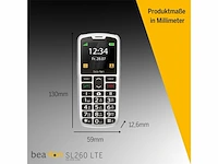 Beafon sl260 4g gsm telefoon voor senioren zilver - afbeelding 4 van  4