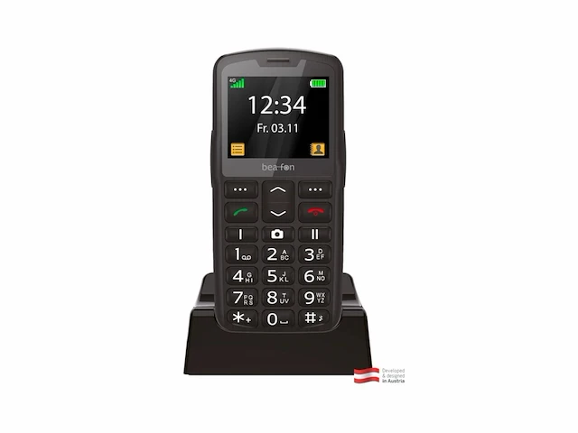 Beafon sl260 4g gsm telefoon voor senioren zwart - afbeelding 3 van  4