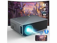 Beamer met 5g wifi bluetooth full hd native 1080p 18000 lumen compatibel met ios/android/hdmi/usb/ps5/tv stick/xbox zwart - afbeelding 1 van  4