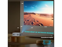 Beamer met 5g wifi bluetooth full hd native 1080p 18000 lumen compatibel met ios/android/hdmi/usb/ps5/tv stick/xbox zwart - afbeelding 3 van  4