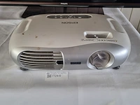Beamer scherm met projector, televisie en luidsprekers, o.a. epson/philips - afbeelding 4 van  10