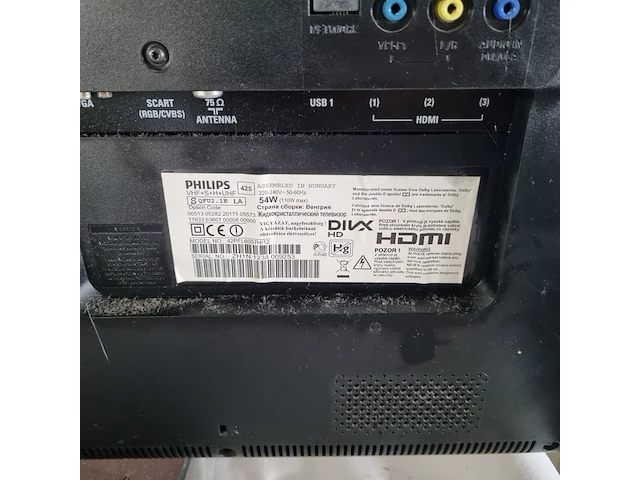 Beamer scherm met projector, televisie en luidsprekers, o.a. epson/philips - afbeelding 8 van  10