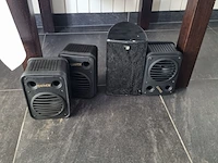 Beamer scherm met projector, televisie en luidsprekers, o.a. epson/philips - afbeelding 9 van  10