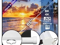 Beamerscherm hd 4k 3d 152 x 152cm - afbeelding 1 van  2