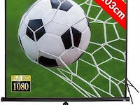 Beamerscherm incl. statief hdtv, 8k, 4k, 3d 203 x 203cm - afbeelding 2 van  7