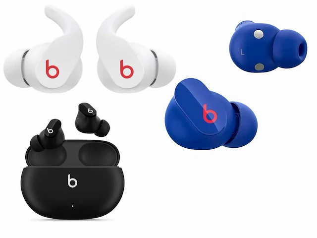 Beats fit pro wit, beats studio pods (2x blauw & zwart) - afbeelding 1 van  3