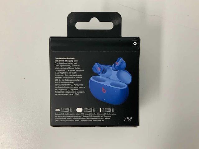 Beats studio buds blue - draadloze ruisonderdrukkende oortjes - mmt73zm/a - afbeelding 3 van  3