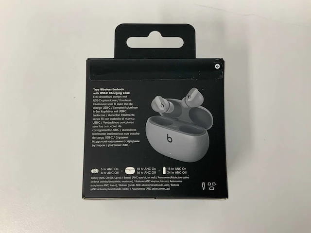 Beats studio buds grey, draadloze ruisonderdrukkende oortjes - mmt93zm/a - afbeelding 3 van  3