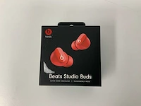 Beats studio buds red, draadloze ruisonderdrukkende oortjes - mj503zm/a - afbeelding 1 van  3