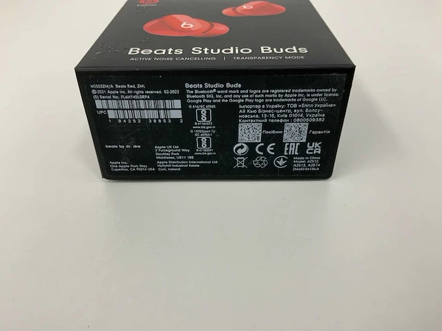 Beats studio buds red, draadloze ruisonderdrukkende oortjes - mj503zm/a - afbeelding 2 van  3
