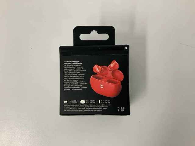 Beats studio buds red, draadloze ruisonderdrukkende oortjes - mj503zm/a - afbeelding 3 van  3