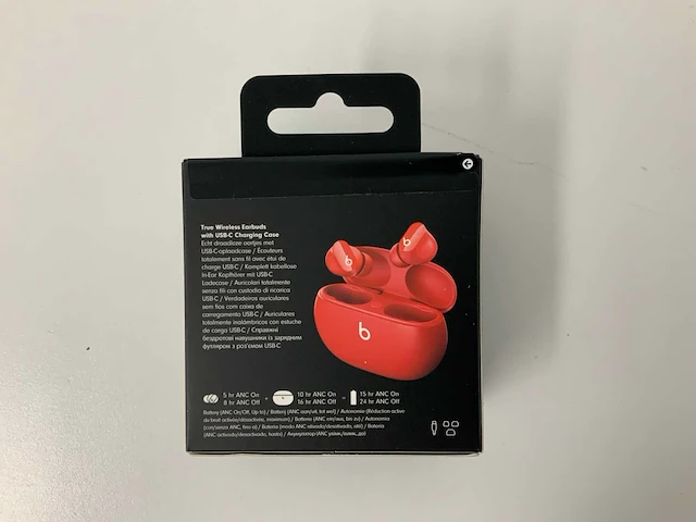 Beats studio buds red, draadloze ruisonderdrukkende oortjes - mj503zm/a - afbeelding 3 van  3