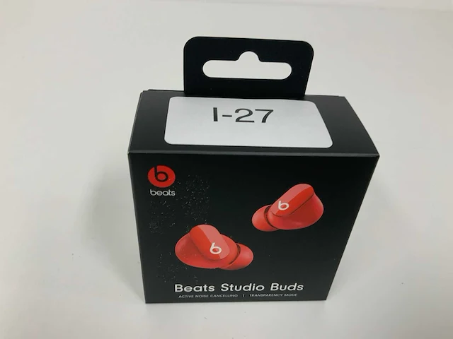 Beats studio buds red, draadloze ruisonderdrukkende oortjes - mj503zm/a - afbeelding 1 van  2