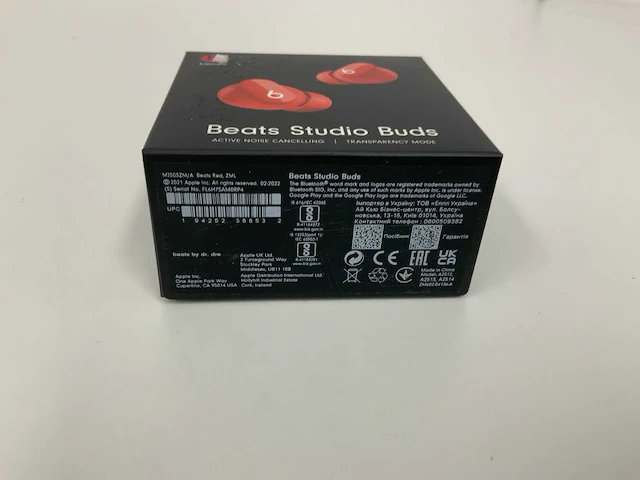 Beats studio buds red, draadloze ruisonderdrukkende oortjes - mj503zm/a - afbeelding 2 van  2
