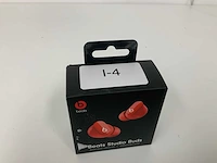 Beats studio buds red, draadloze ruisonderdrukkende oortjes - mj503zm/a