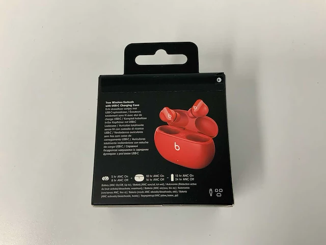 Beats studio buds red, draadloze ruisonderdrukkende oortjes - mj503zm/a - afbeelding 3 van  3