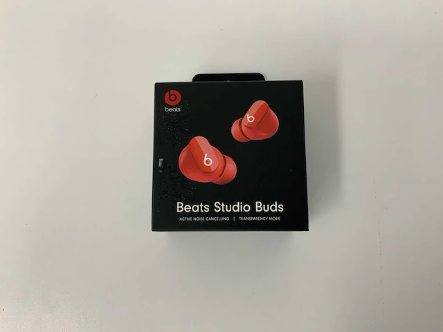 Beats studio buds red, draadloze ruisonderdrukkende oortjes - mj503zm/a - afbeelding 1 van  3
