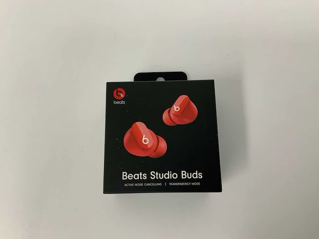 Beats studio buds red, draadloze ruisonderdrukkende oortjes - mj503zm/a - afbeelding 1 van  3