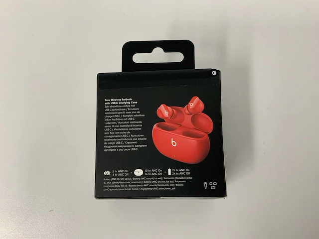 Beats studio buds red, draadloze ruisonderdrukkende oortjes - mj503zm/a - afbeelding 3 van  3