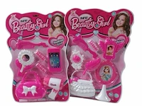 Beaty girl set - op kaart - duo set - 1x rose tasje set & 1x wit tasje set - afbeelding 2 van  7