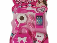 Beaty girl set - op kaart - duo set - 1x rose tasje set & 1x wit tasje set - afbeelding 3 van  7