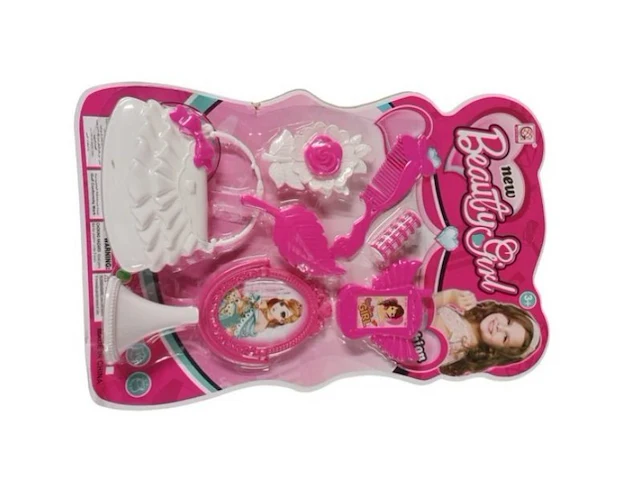 Beaty girl set - op kaart - duo set - 1x rose tasje set & 1x wit tasje set - afbeelding 4 van  7