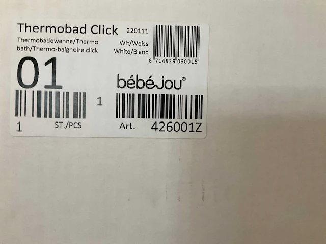 Bebe-jou thermobad click white - afbeelding 3 van  3