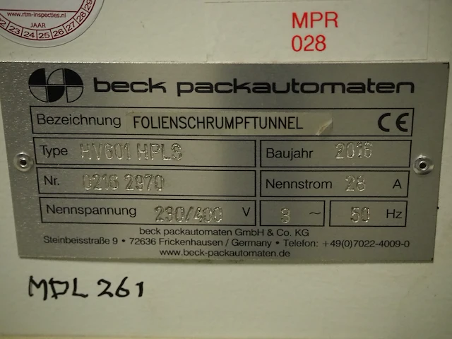 Beck packautomaten gmbh & co. kg - afbeelding 2 van  12