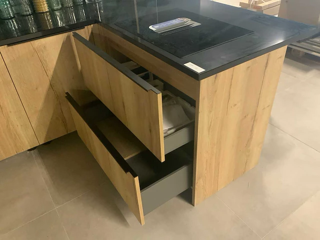 Beckerman tessina oak natural keuken u-opstelling - afbeelding 10 van  21