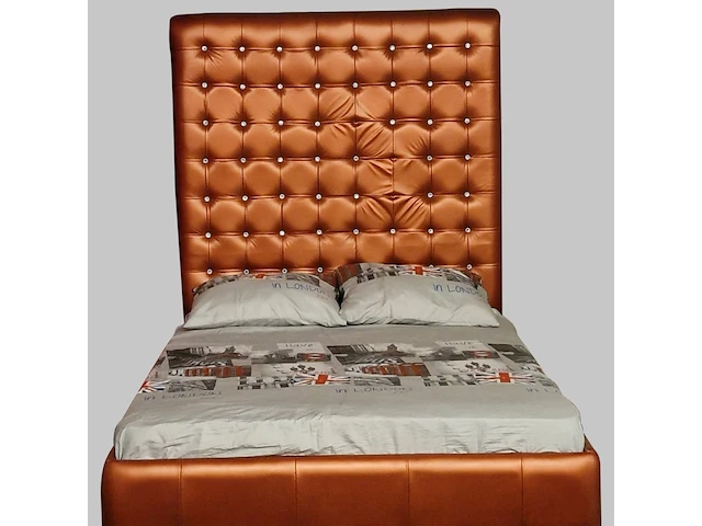 Bed chesterfield, chloe special, oranje - afbeelding 1 van  2