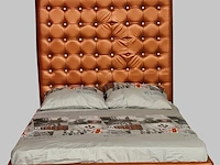 Bed chesterfield, chloe special, oranje - afbeelding 1 van  2