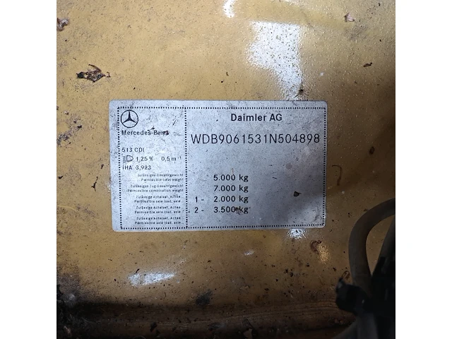 Bedrijfsauto, mercedes-benz, 512cdi, 2012 - afbeelding 50 van  56