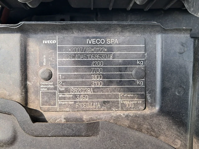 Bedrijfsauto met autolaadkraan, iveco, 40c14g, 2013 - afbeelding 59 van  64