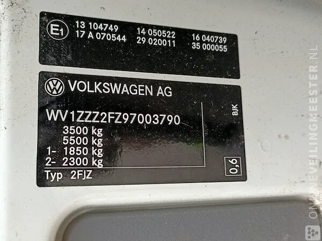 Bedrijfsauto pickup volkswagen, crafter 50 2.5 tdi met kraan maxilift n110, bouwjaar 2008 | 133023 km | 64-vvj-4 - afbeelding 8 van  28