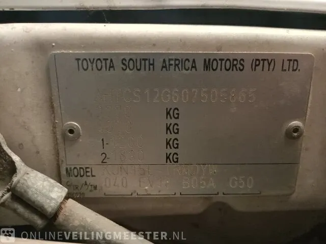 Bedrijfsauto toyota, hilux 2.5 d-4d 2wd, bouwjaar 2006 - afbeelding 26 van  32