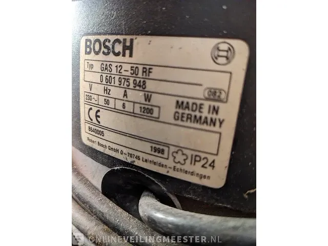 Bedrijfstofzuiger bosch, gas 12-50rf - afbeelding 5 van  6